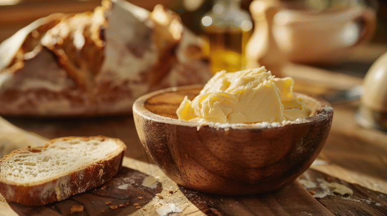domowe masło i chleb